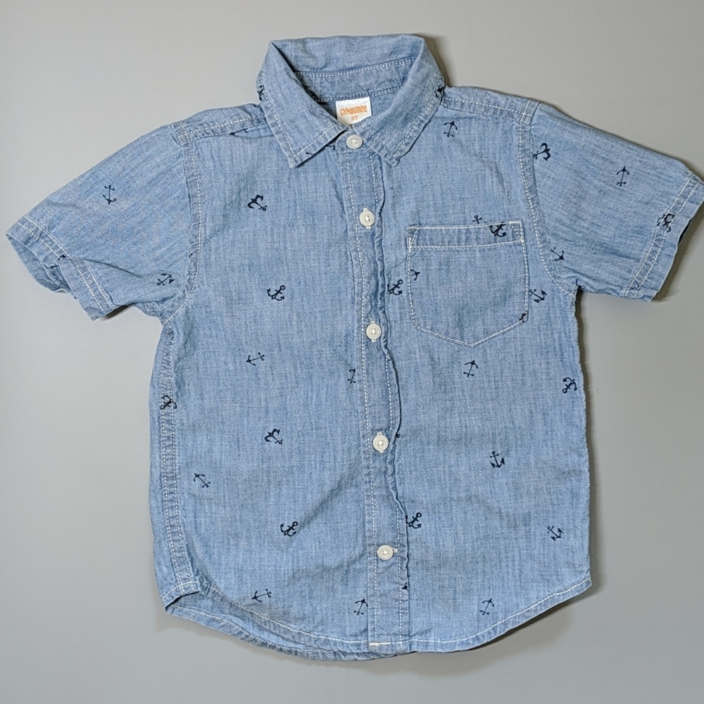 Gymboree Toddler Denim Anchor Button Down
